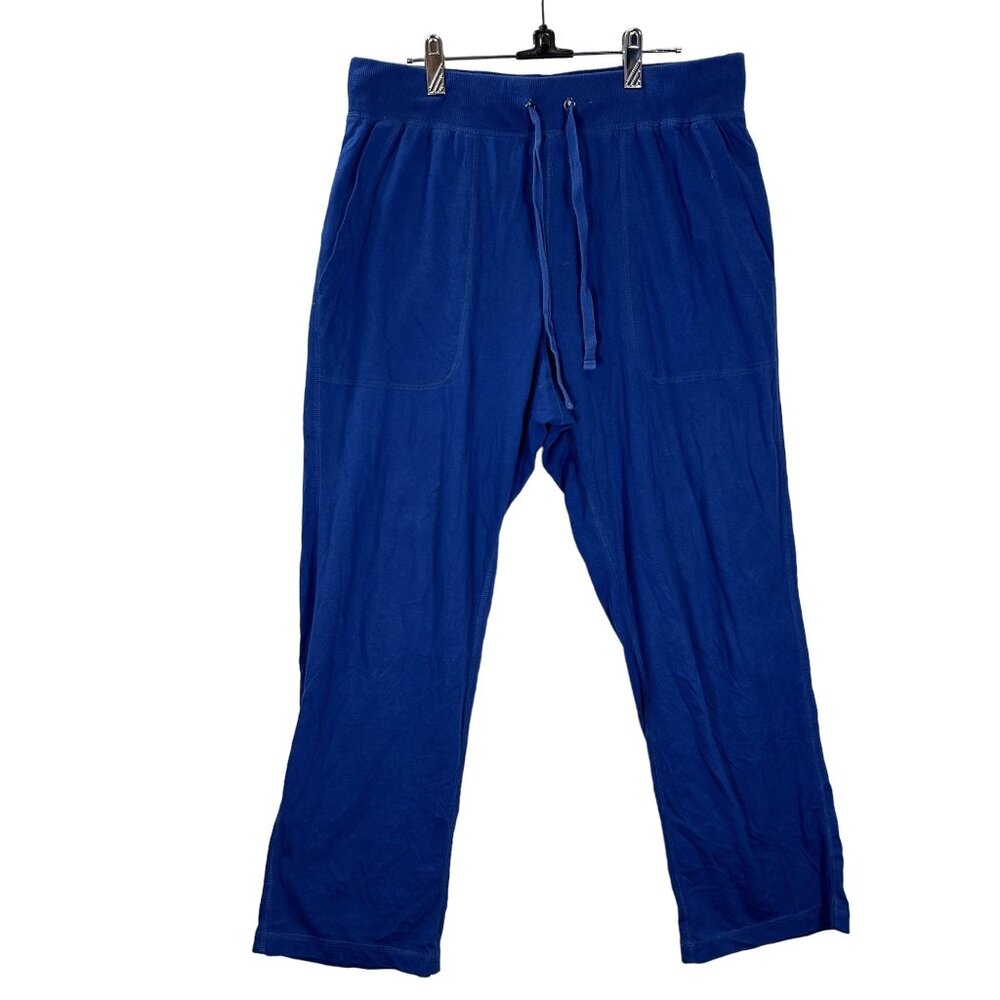 Nautica Mens Navy Blue Drawstring Pajama Pants L Large  Loungewear Casual Relax